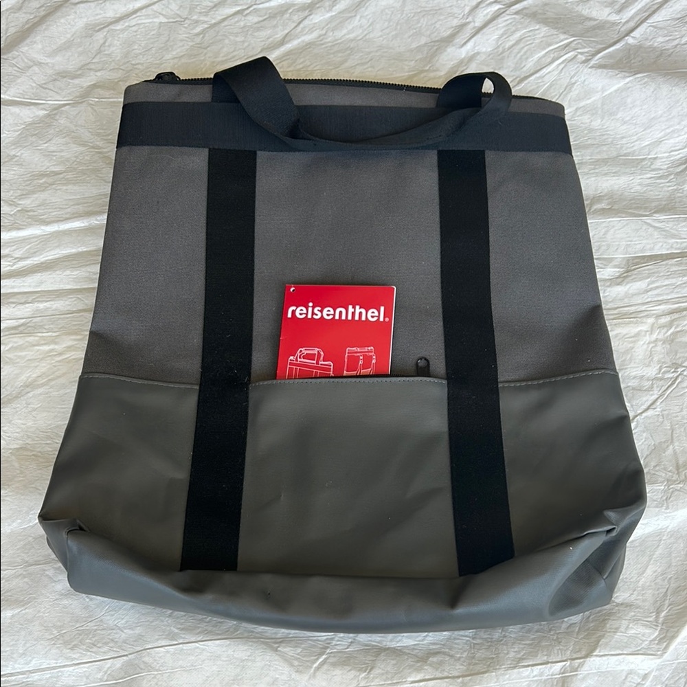 Gray and Black Women's Backpack